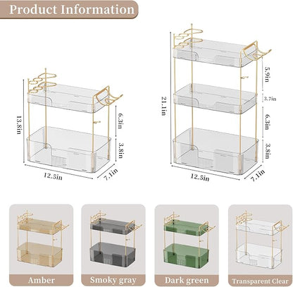 Bathroom Counter Organizer, Large Makeup Organizer Countertop, Shelf Storage - Image 4