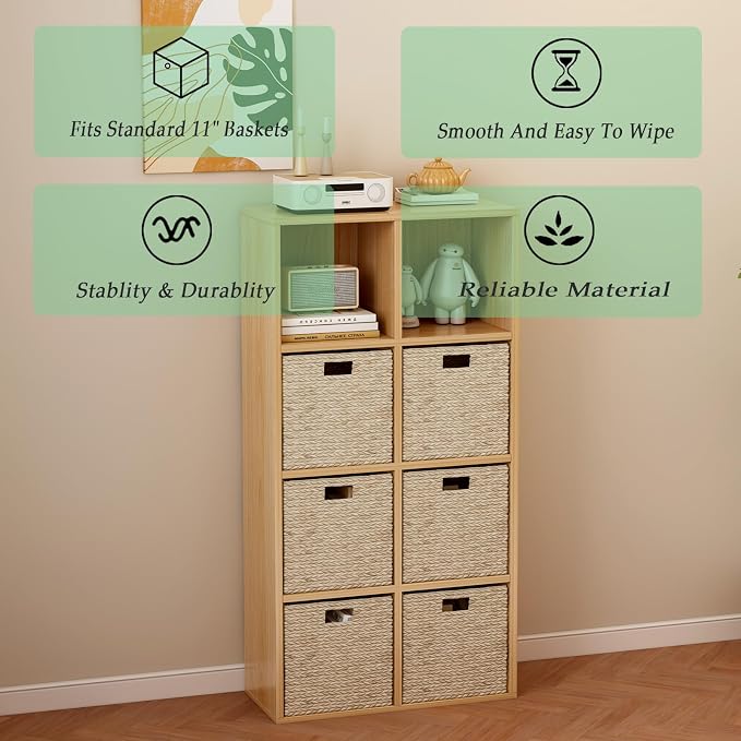 8-Cube Storage Shelf Bookcase - Image 4