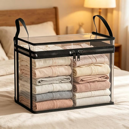 Large Clear Thick Plastic Storage Box - Image 4