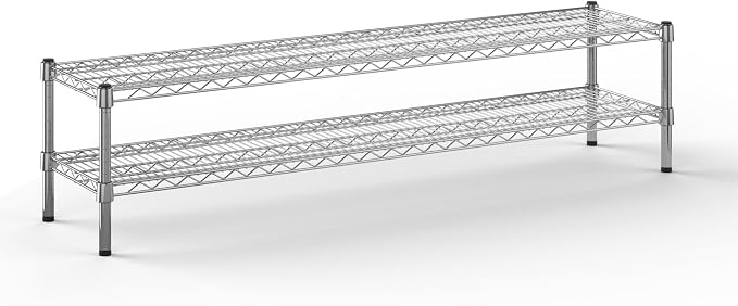 14" Deep x 60" Wide x 14" Height Wire Shelving Kit | 2-Tier | NSF Commercial by Regal+Altair