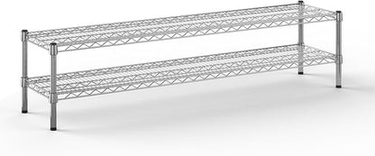 14" Deep x 60" Wide x 14" Height Wire Shelving Kit | 2-Tier | NSF Commercial by Regal+Altair