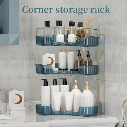 Corner Bathroom Countertop Organizer, Vanity Organizer Trays - Image 2
