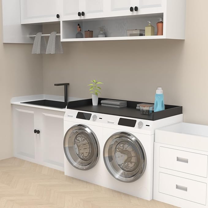 Washer Dryer Countertop, Laundry Room Wood Countertop - Image 7