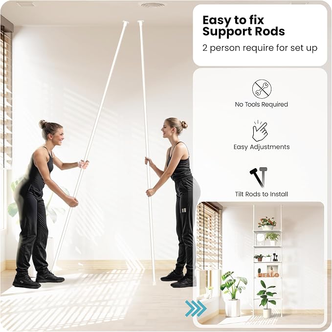 Home Zone Living Over-the-Toilet Organizer Bathroom Storage Organizer | - Image 6