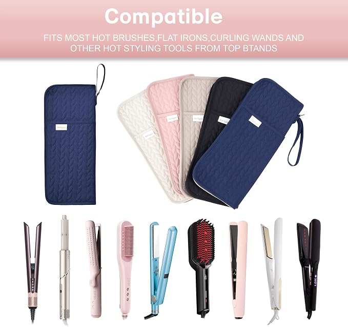 Hot Tools Organizer Heat Resistant Mat Case Hair Tools Holder Travel Bag - Image 6
