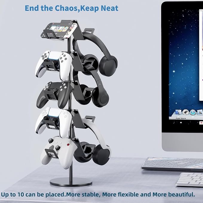 Controller Stand, 5 Tier Controller Headphone Holder - Image 5