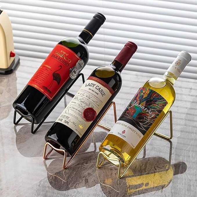 Metal Wine Rack Freestanding -Tabletop Wine Rack Holder - Image 9