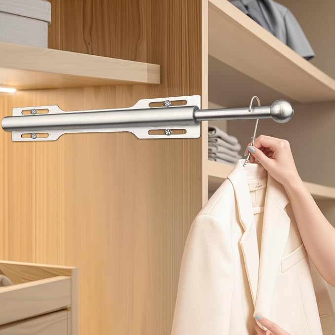 FIRJOY 12" Valet Rod for Closet Pull Out - Image 5