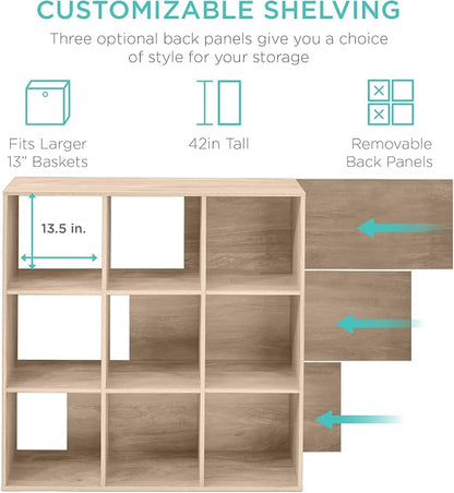 Best Choice Products 9-Cube Storage Organizer, 13.5in Shelf Opening, Display - Image 3