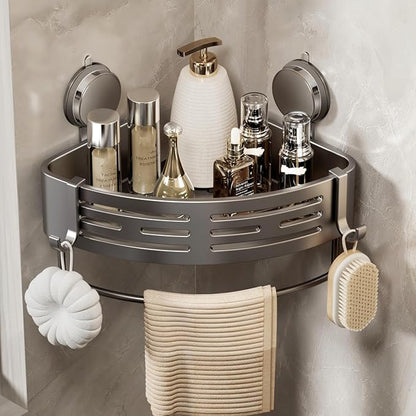 VOLPONE Shower Caddy Corner Suction Cup Shower Shelf Corner No Drilling by VOLPONE