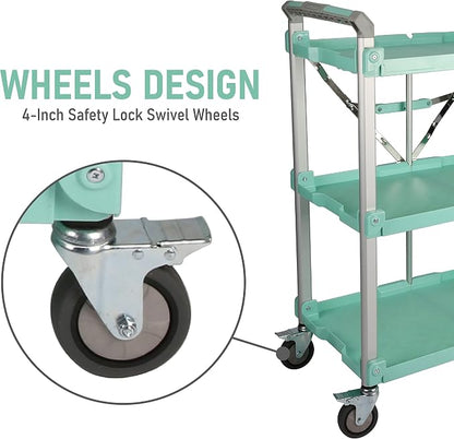 Olympia Tools 89-353 Pack N Roll Collapsible Service Cart, 300LB Capacity - Image 6