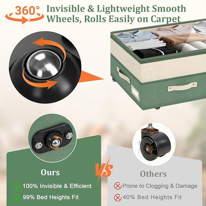 Dolicer 2 Pack Under Bed Storage - Image 4