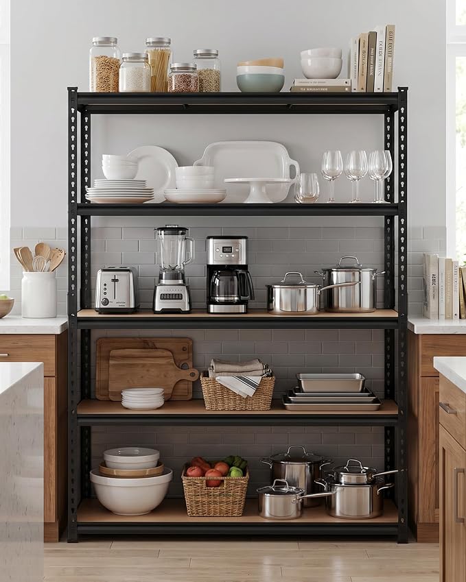Garvee 3-Tier Storage Shelving Unit, 2500 lbs Load | Carbon Steel Utility - Image 2