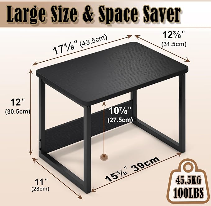 MARTY Countertop Organizer, 17.1"x12.4", Cabinet Organizer Microwave Stand | - Image 5