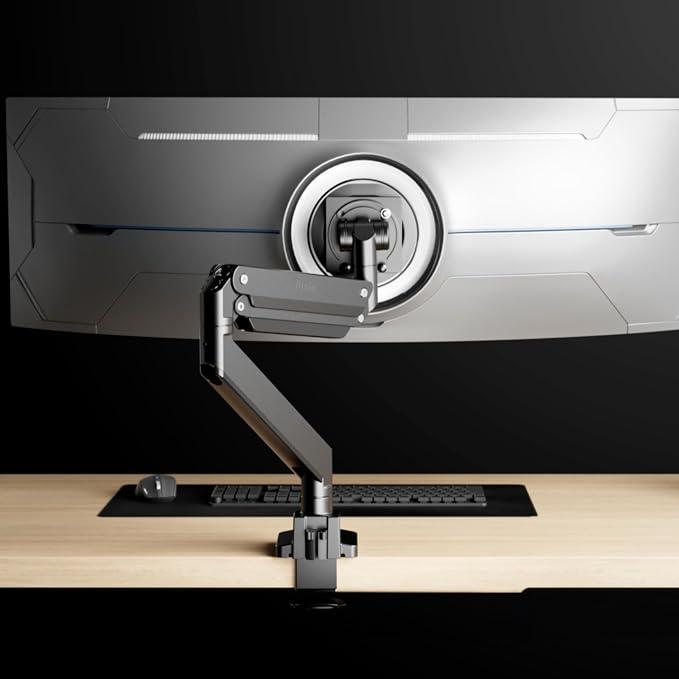 Pixio PS2S Titan Black Ultrawide Mega Heavy-Duty Premium Single Monitor Arm - Image 8