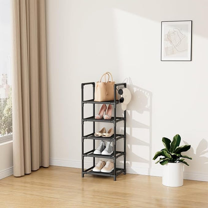 LANTEFUL Narrow Shoe Rack 5 Tier Shoe Shelf Storage - Image 7