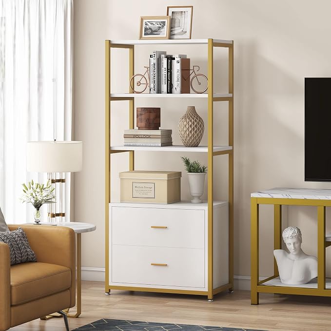 Tribesigns Bookcase, 4-Tier Bookshelf - Image 4