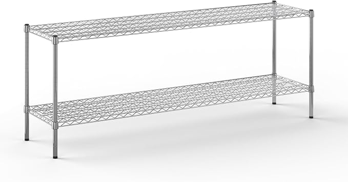 18" Deep x 72" Wide x 27" Height Wire Shelving Kit | 2-Tier | NSF Commercial by Regal+Altair