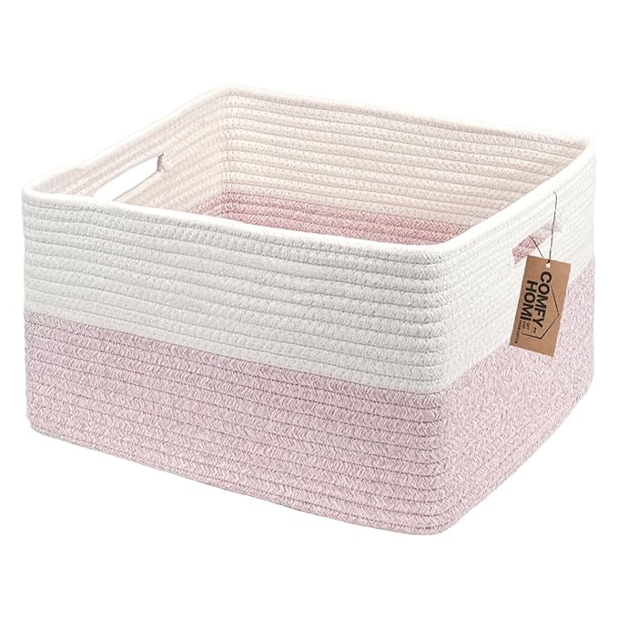 COMFY-HOMI Cotton Rope Woven Basket by COMFY-HOMI