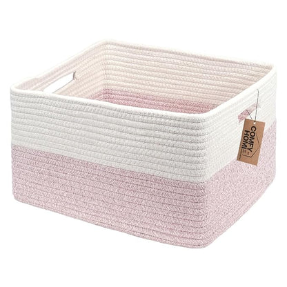 COMFY-HOMI Cotton Rope Woven Basket by COMFY-HOMI