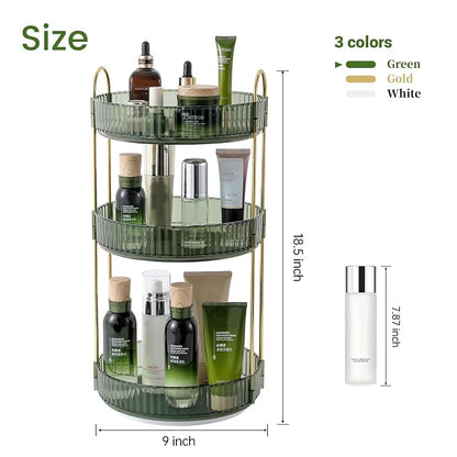 Rotating Makeup Organizer for Vanity, Perfume Skin Care Organizers Large - Image 4