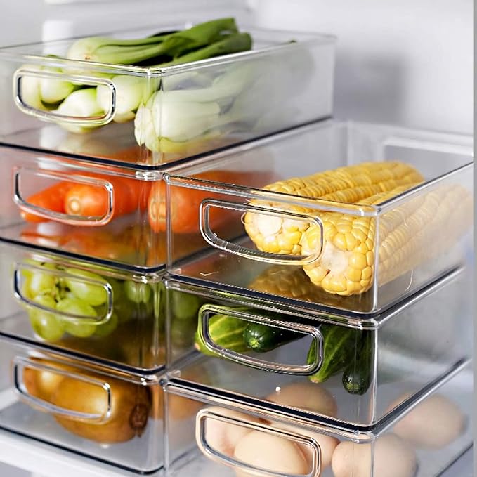 Kingrol 6 Pack Plastic Storage Bins - Image 5