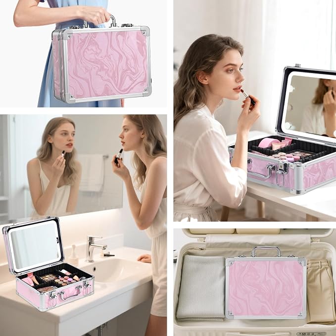 Makeup Case with LED Mirror - Image 6