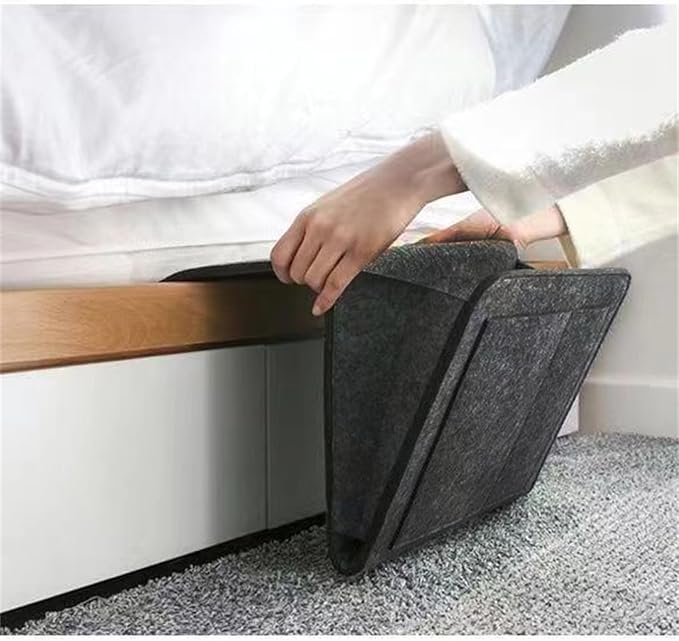 Bedside Caddy, Felt Bed Side Caddy Organizer - Image 3