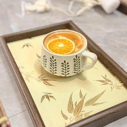 Bamboo Embroidered Decorative Tray - Image 2