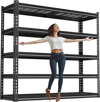 48" W Garage Shelving Heavy Duty, 5-Tier Storage Shelves, 3030LBS Adjustable - Image 4