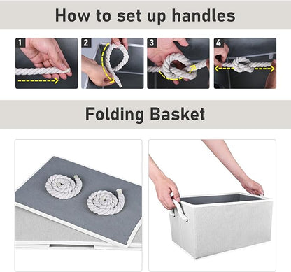 Closet Storage Bins, Linen Closet Organizers and Storage Basket - Image 3