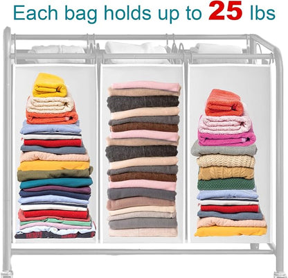 3Pcs Large Laundry Sorter Replacement Bags - Image 3