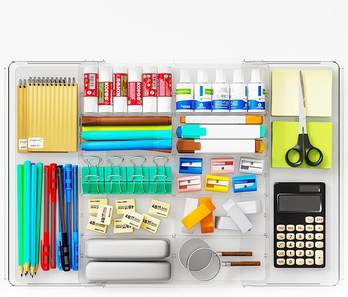 Yieach Large Expandable Desk Drawer Organizer Tray - Image 6
