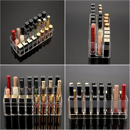 ELLDOO Rollerball Perfume Organizer, 24 Spaces Clear Acrylic Perfume Storage - Image 9