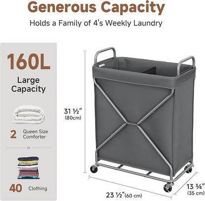 StorageWorks 2 Section Laundry Sorter - Image 2