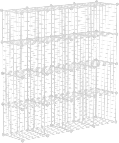 HUBSON Wire Cube Storage Organizer, Book/Toy/Craft/Potted Plants and Pet Closet by HUBSON