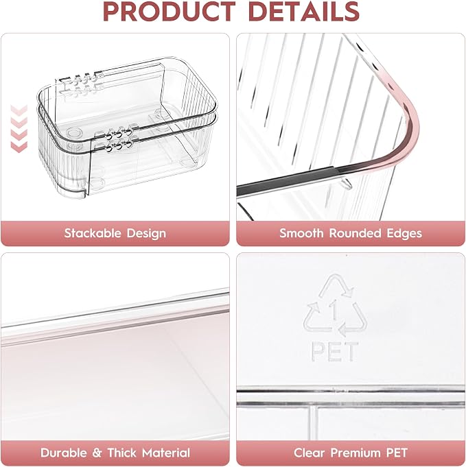 Expandable Drawer Organizer Set, 4-Piece Storage Trays - Image 6