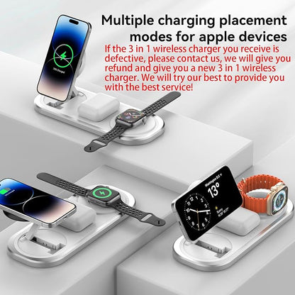 3 in 1 Fast Wireless Charger Stand - Image 4