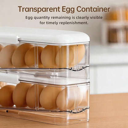 PAVSTINE 2-Tier Auto Rolling Egg Holder - Image 3