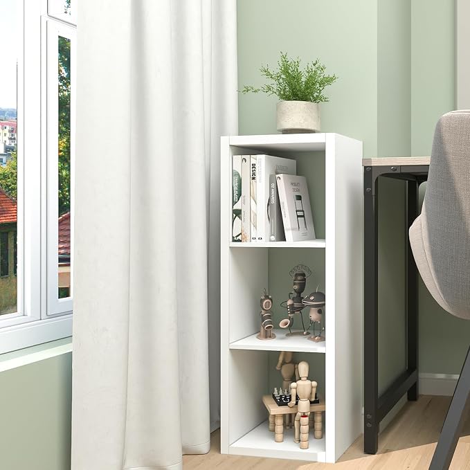 CTESNE【2026 Wooden Thick Frame 3 Cube Storage Organizer Shelf - Image 8