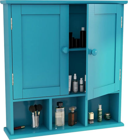 TaoHFE Turquoise Bathroom Cabinet, Bathroom Wall Cabinet by TAOHFE