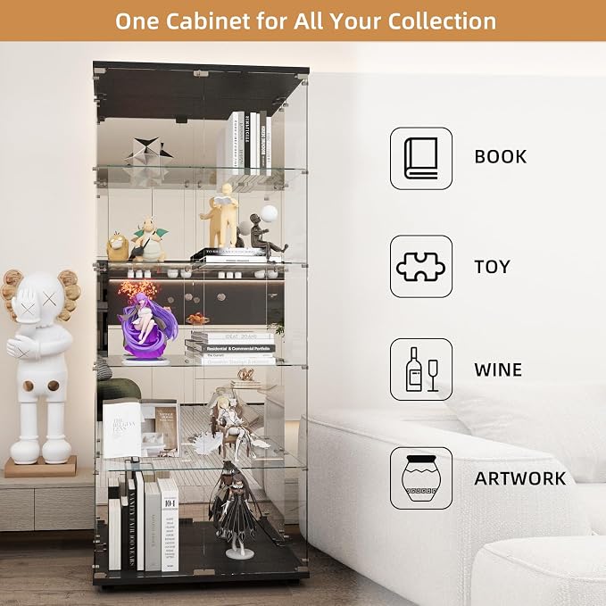 Beauty4U Glass Display Cabinet - Image 5