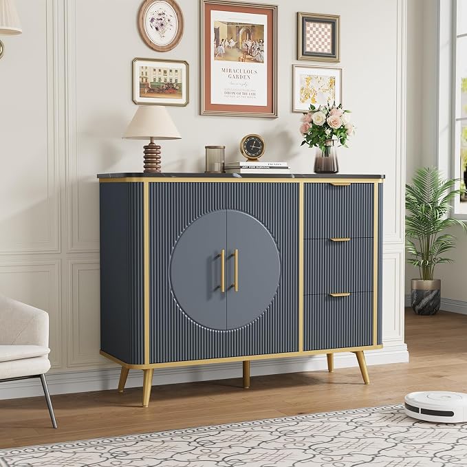 47.3" Modern Buffet Cabinet - Image 4