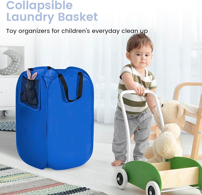 HOUSE AGAIN Upgraded Polyester Pop Up Laundry Hamper, Collapsible Laundry - Image 5