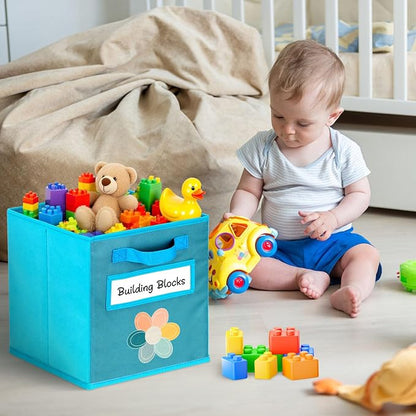 Cube Storage Bins, 6 Pack 11 Inch Fabric Storage Bins - Image 7
