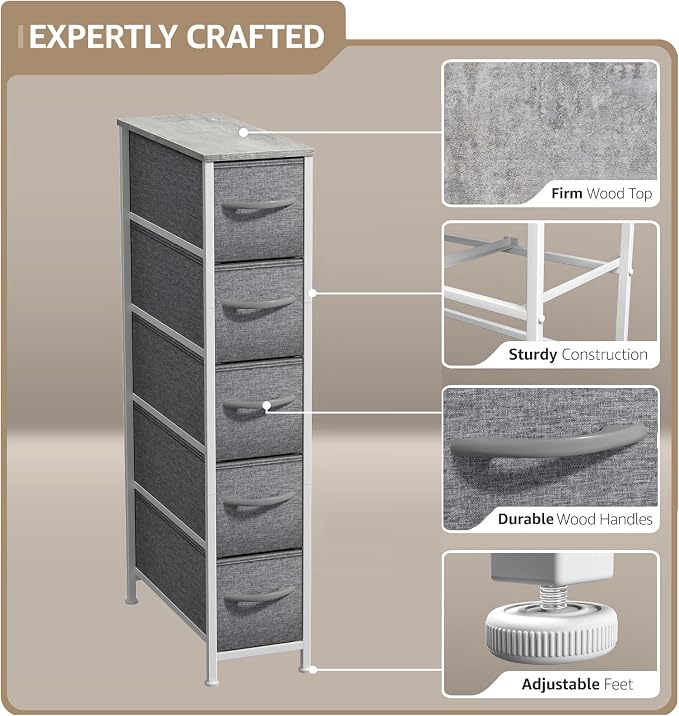 Sorbus Kids Dresser with 5 Drawers - Image 4