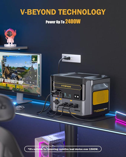 VTOMAN FlashSpeed 1500 Portable Power Station - 1548Wh/1500W Solar Generator - Image 5