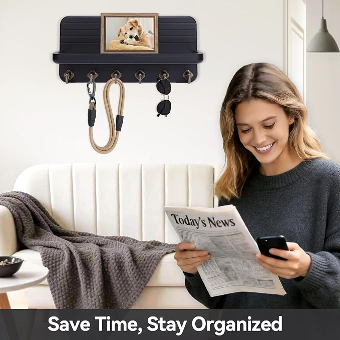 Key Holder for Wall, Mail Organizer Wall Mount - Image 2