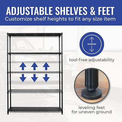 SafeRacks - NSF Certified Storage Shelves, Heavy Duty Steel Wire Unit - Image 6
