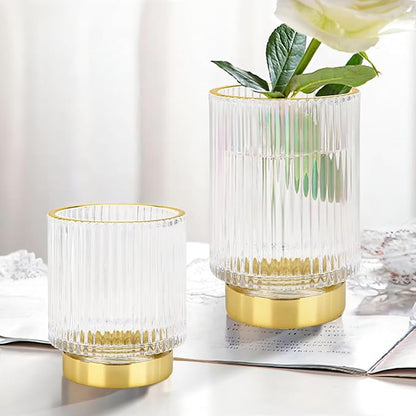 DASITON Makeup Brush holder Organizer, Crystal Cosmetic Makeup Brush Glass - Image 2